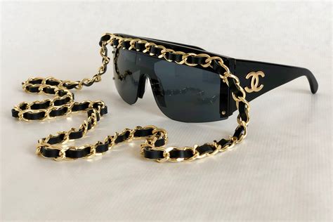 chanel sunglass with chain|chanel retro sunglasses.